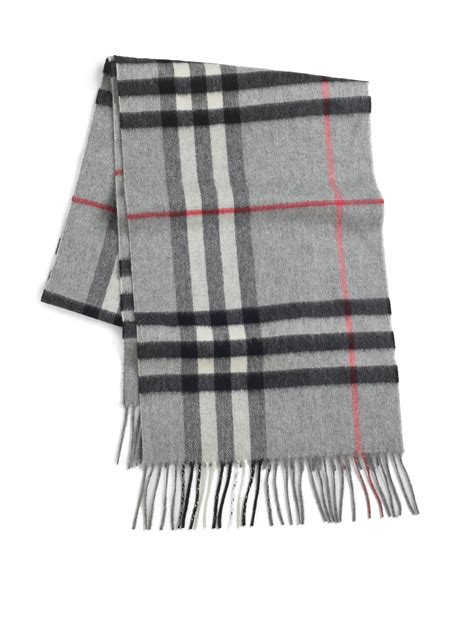 grey burberry with designs scarf